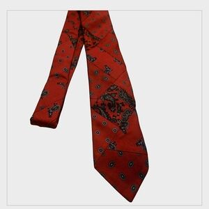 Robert Talbott Red and Black Patterned Tie